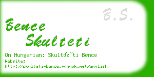 bence skulteti business card